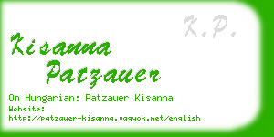 kisanna patzauer business card